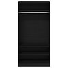 vidaXL Wardrobe with Shelf Black Oak 100 x 50 x 200 cm Engineered Wood
