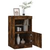 vidaXL Sideboard with LED Lights Smoked Oak 41x37x67 cm