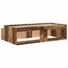 vidaXL Bed Frame with Drawer Old Wood 100 x 200 cm Engineered Wood