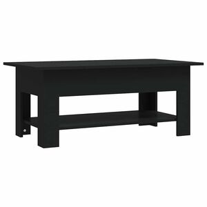 vidaXL Coffee Table | Black | Engineered wood | Medium | Coffee Table