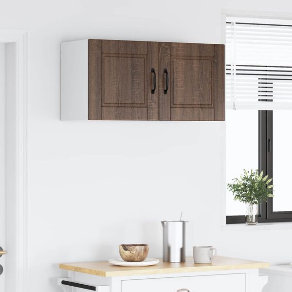 vidaXL Kitchen Cabinet Brown Oak 80 x 31 x 40 cm Engineered Wood
