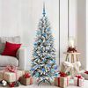 vidaXL Artificial Christmas Tree with 150 LEDs White 63 x 63 x 150 cm