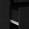 vidaXL Drawer Cabinet Black 80 x 41 x 58 cm Engineered Wood