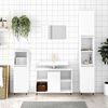 vidaXL Bathroom Cabinet White 30x30x100 cm Engineered Wood