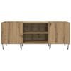 vidaXL Record Cabinet with Shelf Artisan Oak 121 x 38 x 48 cm