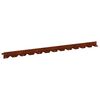 vidaXL Lawn Edging 50 pcs 102 x 4 x 4 cm Steel Rusty