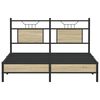 vidaXL Bed Frame without Mattress Sonoma Oak 140x200 cm Engineered Wood