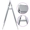 vidaXL A1 Customer Stopper Poster Stand with Header Aluminium