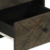 vidaXL Bedside Cabinet Black 40x33x46 cm Solid Wood Mango