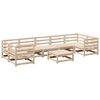 vidaXL 8 Piece Garden Sofa Set Solid Wood Pine