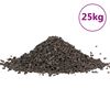 vidaXL Basalt Gravel 25 kg Black 5-8 mm