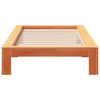 vidaXL Bed Frame without Mattress Wax Brown 100x200 cm Solid Wood Pine
