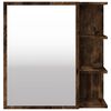 vidaXL Bathroom Mirror Cabinet Smoked Oak 62.5x20.5x64cm Engineered Wood