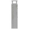 vidaXL Shoe Cabinet Concrete Grey 63x24x104 cm Engineered Wood