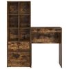 vidaXL Desk with Drawer 2 pcs Smoked Oak