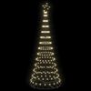 vidaXL LED Christmas Tree with 295 LEDs Warm White 250 cm Metal