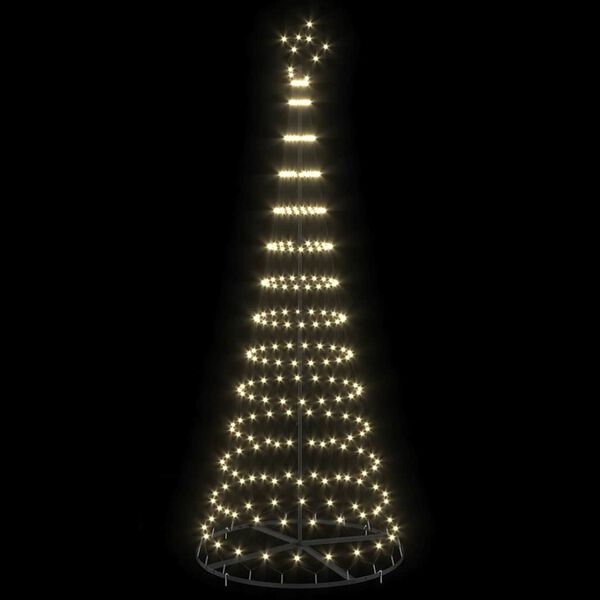 vidaXL LED Christmas Tree with 295 LEDs Warm White 250 cm Metal