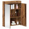 vidaXL Bathroom Mirror Cabinet TULUM Old Wood 60 x 16.5 x 78 cm