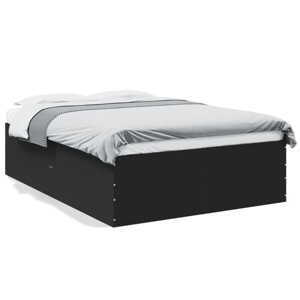 vidaXL Bed Frame without Mattress Black 120x200 cm