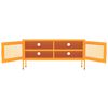 vidaXL TV Cabinet Mustard Yellow 105x35x50 cm Steel