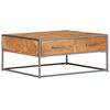 vidaXL Coffee Table 75x75x35 cm Solid Acacia Wood
