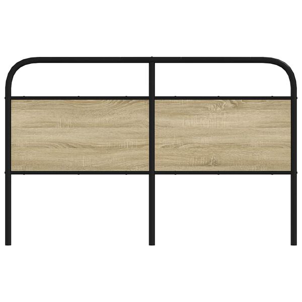 vidaXL Headboard Sonoma Oak 160 cm Steel and Engineered Wood