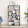 vidaXL Book Cabinet Black Oak 70 x 20 x 102.5 cm Engineered Wood