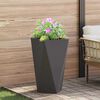 vidaXL Planter Black 40 x 40 x 75 cm Steel