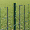 vidaXL Fence with Post Green 1.2 x 25 m Steel and PVC