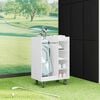 vidaXL Golf Cabinet with Wheel Plain White 65 x 45 x 98 cm