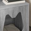 vidaXL Cat House Grey Sonoma 42.5 x 40 x 53.5 cm Engineered Wood