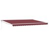 vidaXL Automatic Retractable Awning Burgundy 450x300 cm