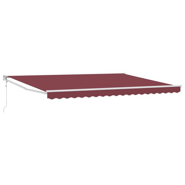 vidaXL Automatic Retractable Awning Burgundy 450x300 cm