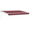 vidaXL Retractable Awning Burgundy 3 x 2 m