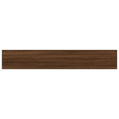 vidaXL Wall Shelves 4 pcs Brown Oak 60x10x1.5 cm Engineered Wood
