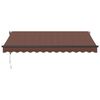 vidaXL Automatic Retractable Awning Brown 350x250 cm