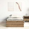 vidaXL Bed Frame without Mattress Artisan Oak 75x190 cm Engineered Wood