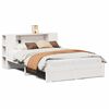 vidaXL Bookcase Bed without Mattress White 150x200cm King Size Solid Wood Pine