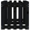 vidaXL Garden Raised Bed with Fence Design Black 150x50x50 cm Solid Wood Pine