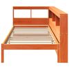 vidaXL Bookcase Bed without Mattress Wax Brown 90x200 cm Solid Wood Pine