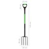 vidaXL Garden Digger Fork D Grip Steel