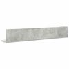 vidaXL Wall Shelves 2 pcs Concrete Grey 100x16.5x16.5 cm Engineered Wood