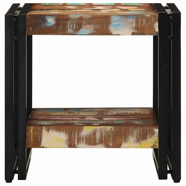 vidaXL Coffee Table Multicolour 40 x 40 x 38 cm Solid Reclaim Wood