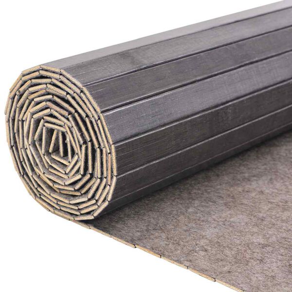 vidaXL Room Divider Bamboo Grey Width 250 cm Height 165 cm