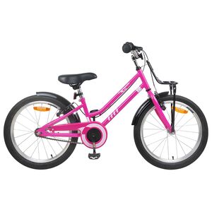 vidaXL Kids Bike 20 Inches for 6-11 Years Old Pink Black