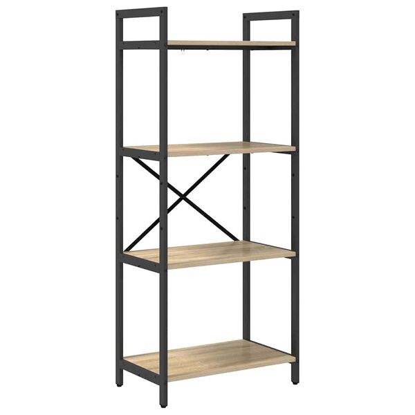 vidaXL Bookshelf Sonoma Oak 56 x 34 x 133.5 cm Engineered Wood