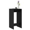 vidaXL Bar Table Black Oak 51 x 50 x 103.5 cm Engineered Wood