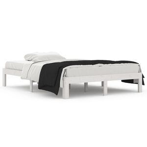 vidaXL Bed Frame without Mattress White 135x190cm Double