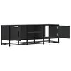 vidaXL TV Cabinet Black 120x35x41 cm Engineered Wood and Metal