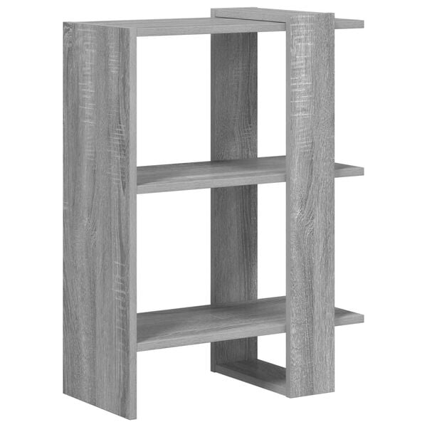 vidaXL Bookshelf Grey Sonoma 52 x 25 x 71.5 cm Engineered Wood